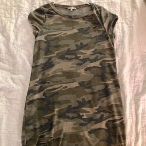 Camo T-shirt dress